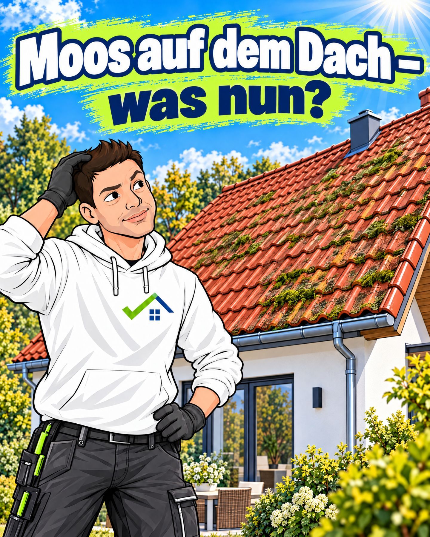 Moos auf dem Dach: harmlos oder ein Fall für den Dachdecker?